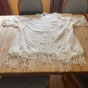 Lace Embroidered Kimono